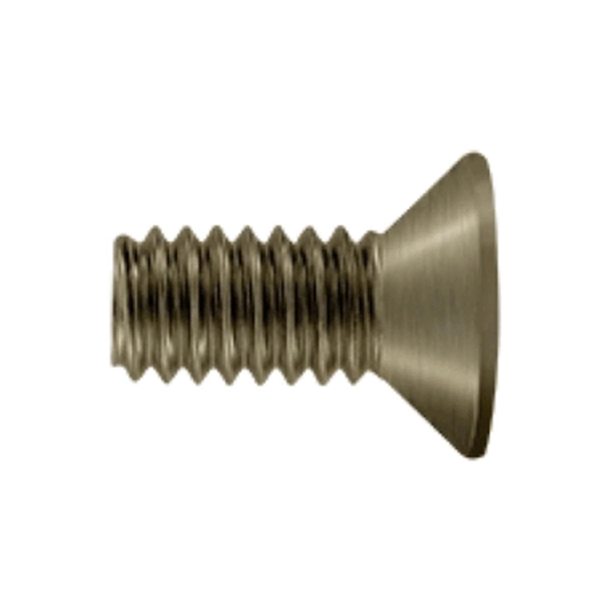 #10 x 1/2 Inch Solid Brass Machine Screw (Antique Brass Finish)