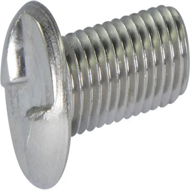 [100 PKG] Machine Screws Round Head Theft-Pruf Steel Zinc Plated 8-32 X 5/8