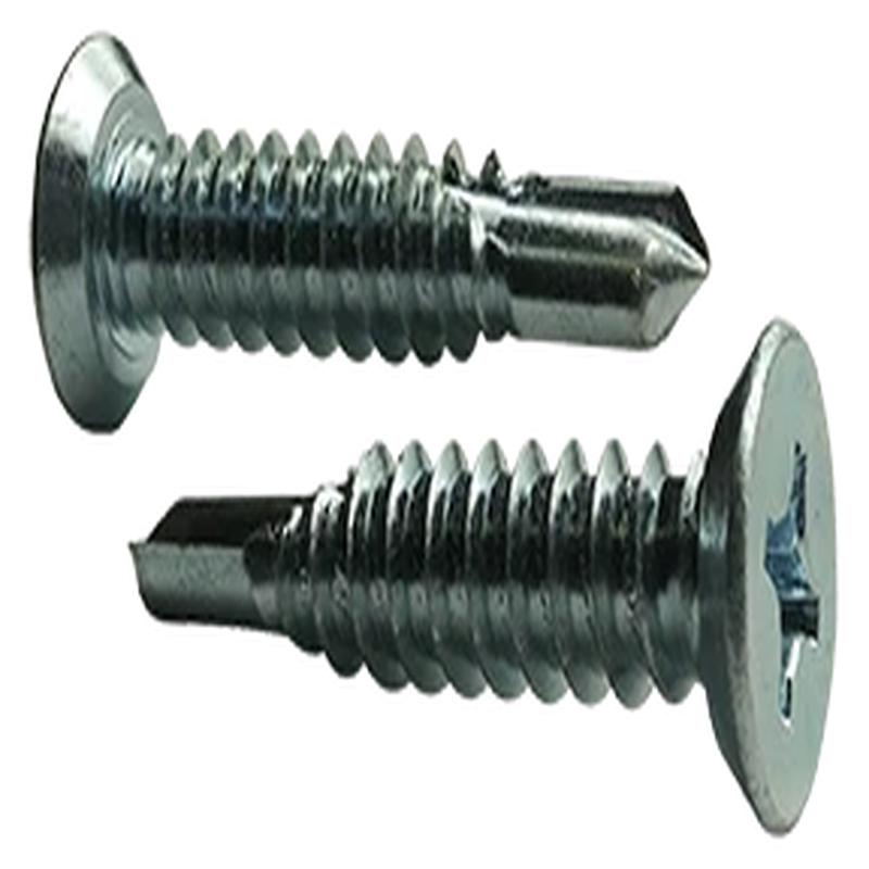 [1500 BULK] Self Drilling Screws Phil Flat Undercut #2 Point Zinc Plated 6 X 1/2