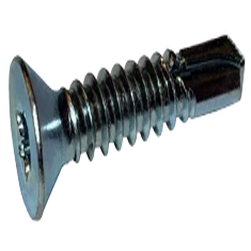 [5000 BULK] Self Drilling Screws Six Lobe Flat #2 Point Zinc Plated & Baked 6-20 X 3/4