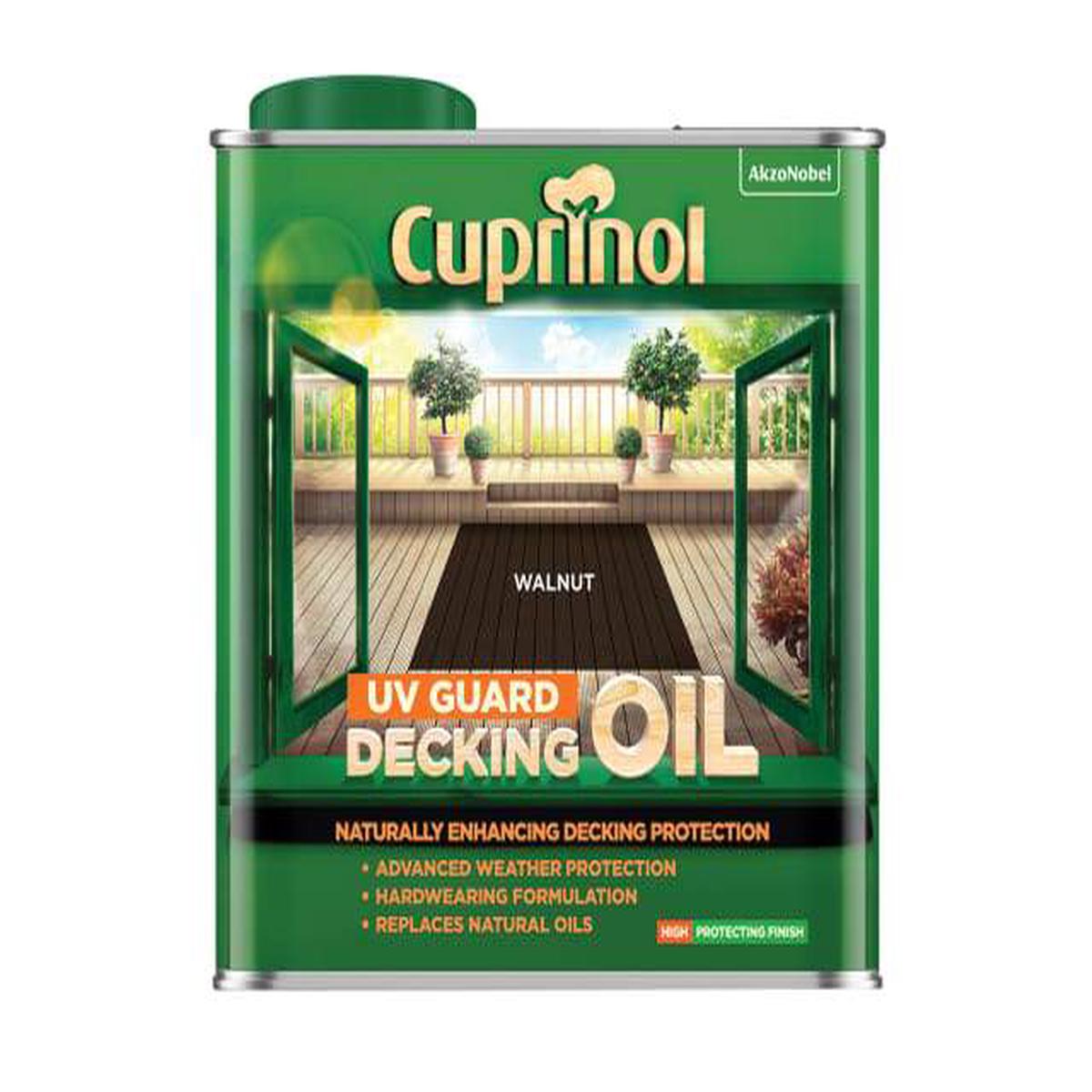 Cuprinol Decking Oil 2.5L  Deep Nourishment and Long-Lasting Protection for Timber Decking – Walnut