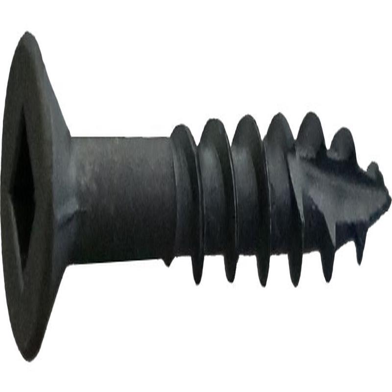 DAGGERZ DLFLSQB08100 8 x 1 Dagger-Lok Square Flat w/Nibs Type 17 Coarse Wood Screws Black Oxide 10000 PCS