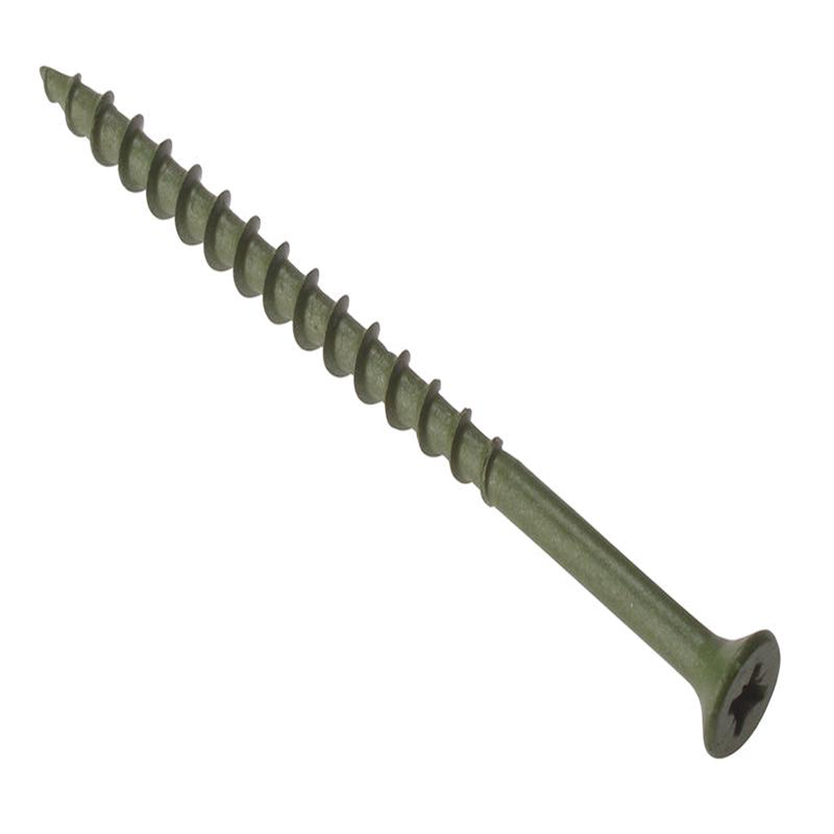 Decking Screw Pozi Compatible ST Green Anti-Corrosion 45 x 75mm Tub 1000