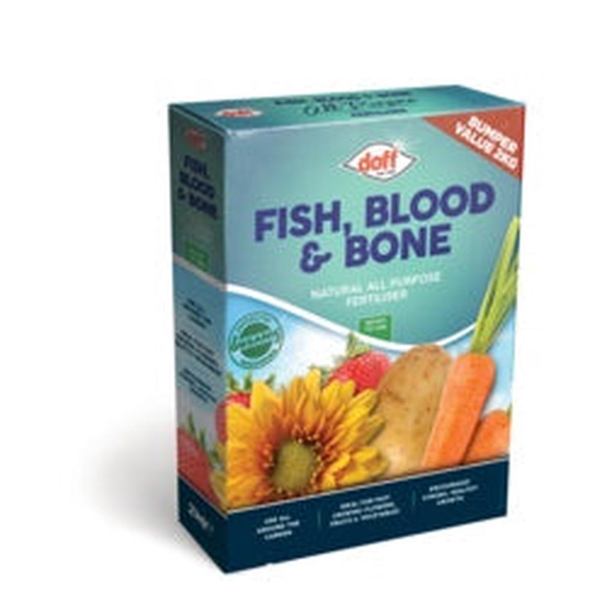Doff Fish, Blood & Bone Fertiliser 2kg  Natural All-Purpose Organic Plant Feed