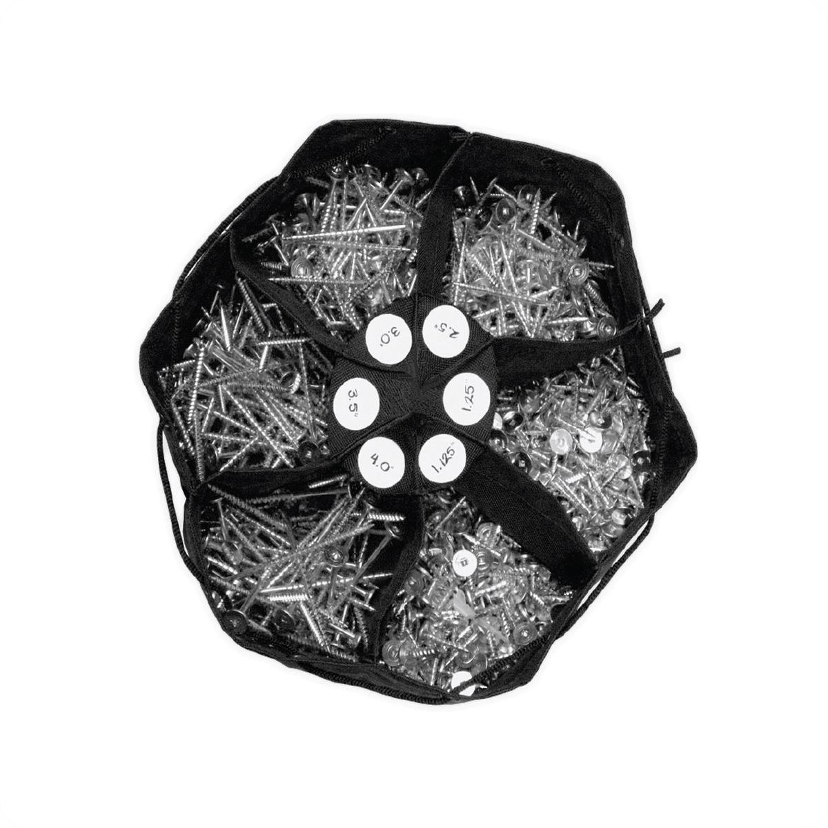 Flex Screw Bag – Screw Organizer – Round Or Square – Sold Individually – Round Bag
