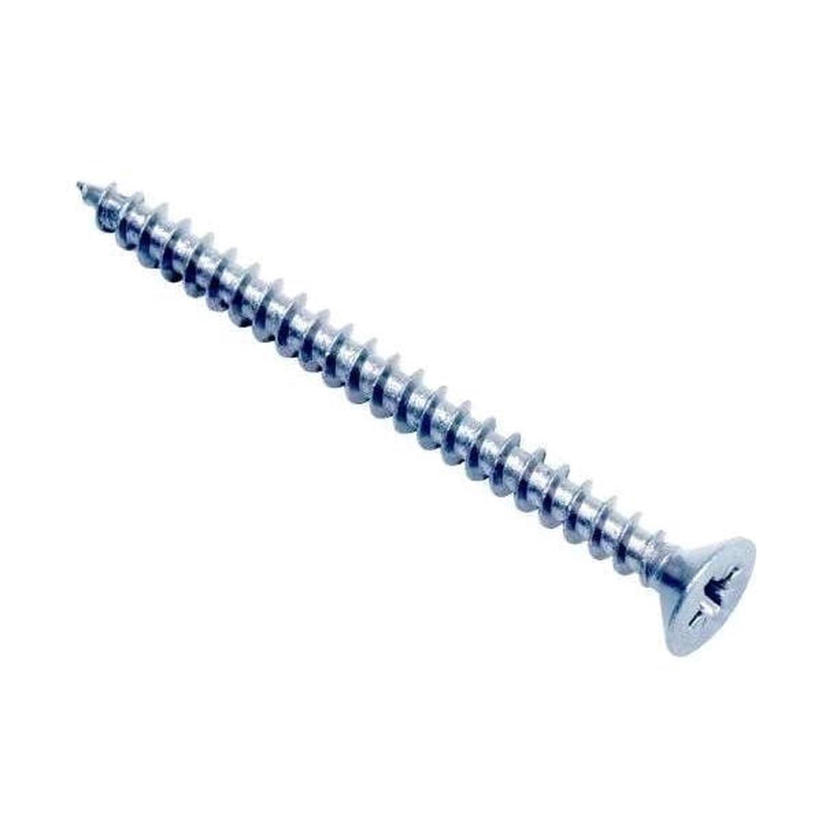 ForgeFix 5.0 x 50mm Multi-Purpose Pozi Compatible Screw CSK ST ZP (Single Pack)