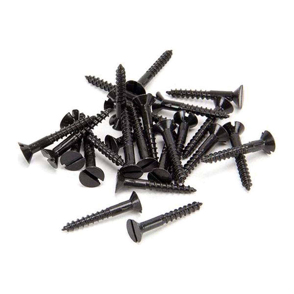 From The Anvil – Black 6 x 1″ Countersunk Screws (25) – 33422