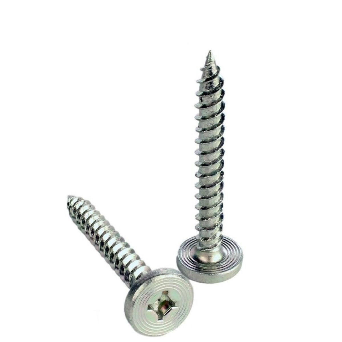 INTERCORP #10 x 1 1/2″ Phillips Pancake Head Sharp Sheet Metal Screws Zinc Plated