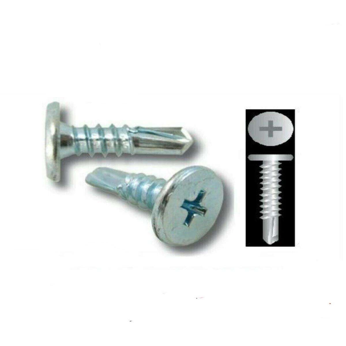 KANEBRIDGE # 1448KPC #14 x 3″ Self Drilling Screw Philips Pancake Head Zinc