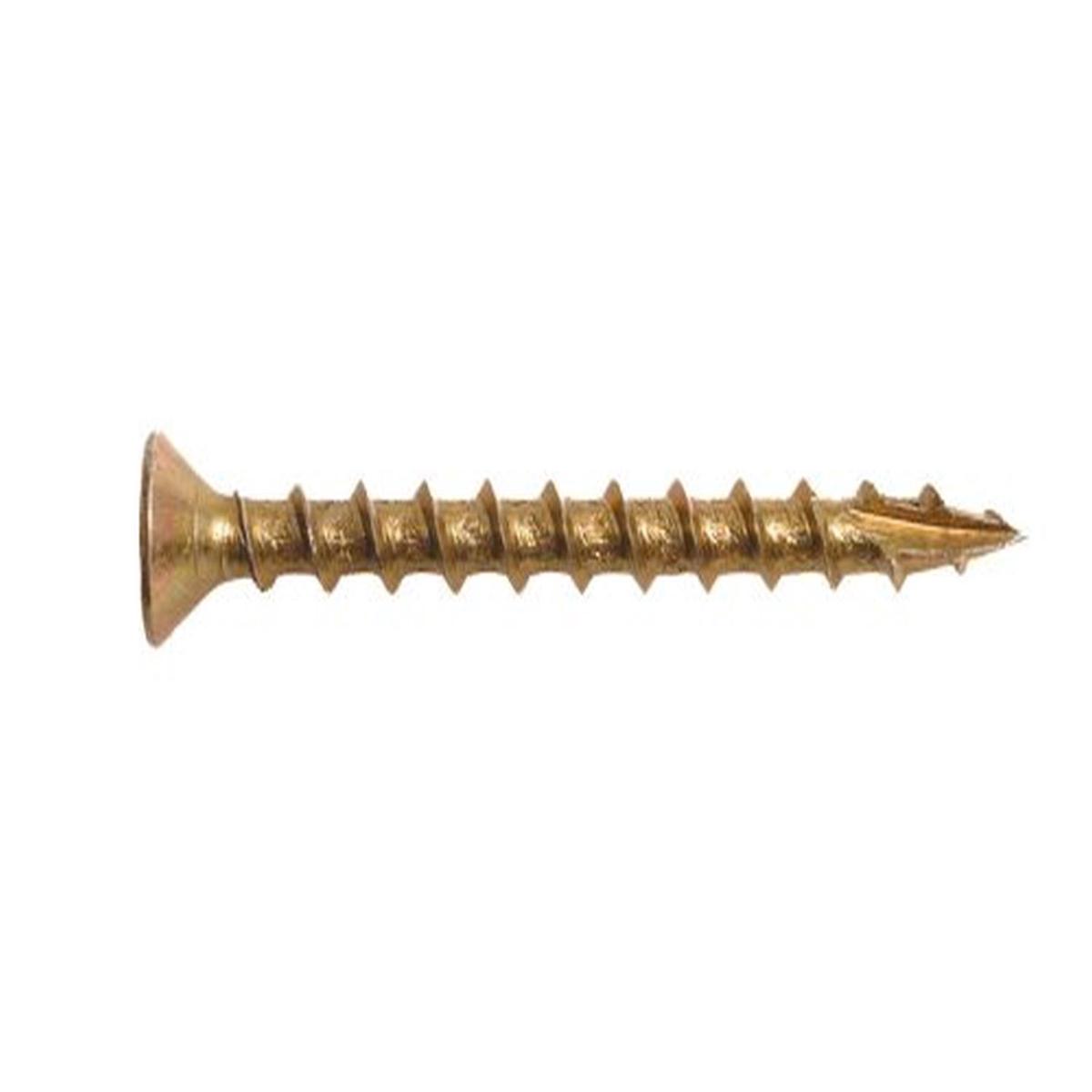 PAM/OMG FDYZ8200 #8×2 Star Drive Flat Head Yellow Zinc Steel Collated Screws, 1,000/Box