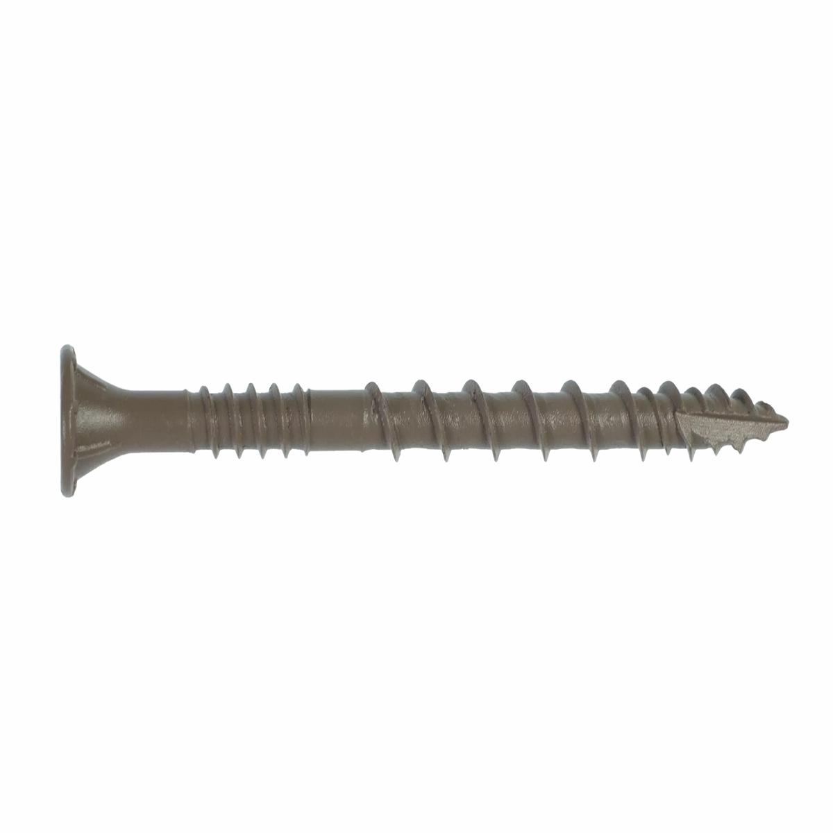 Simpson DSVT212R350 Deck-Drive DSV WOOD Screw #10 x 2-1/2 in. T-25, Flat Head, Quik Guard, Tan