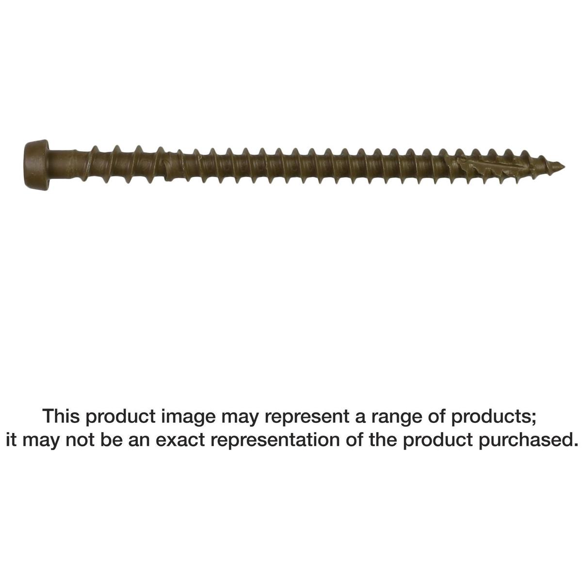 Simpson Strong-Tie DCU234TN02R70 Deck-Drive DCU COMPOSITE Screw, #10 x 2-3/4-in. T20, Quik Guard, Tan 02, 70-Pack
