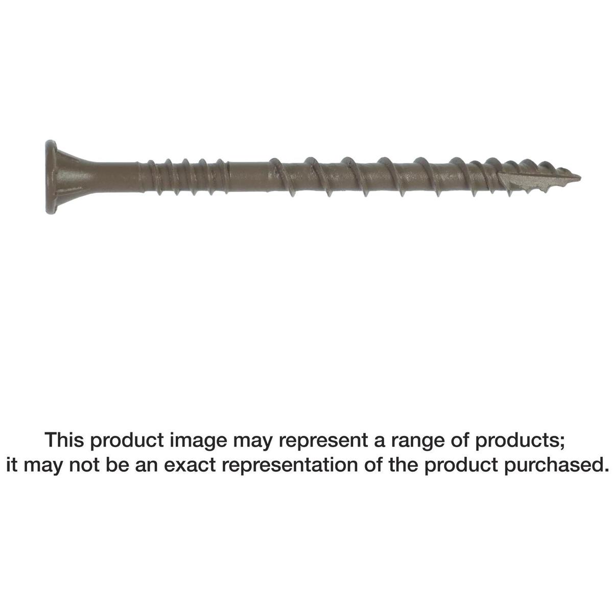 Simpson Strong-Tie DSVT212MB Deck-Drive DSV WOOD Screw, #10 x 2-1/2-in. T-25, Flat Head, Quik Guard, Tan, 1750-Pack