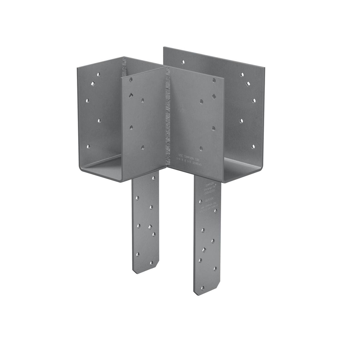 Simpson Strong-Tie L-Shape End Column Cap for 4x Beams, 6x Post w/ SDS Screws, Skewed Left (ECCLLQ464SDS)