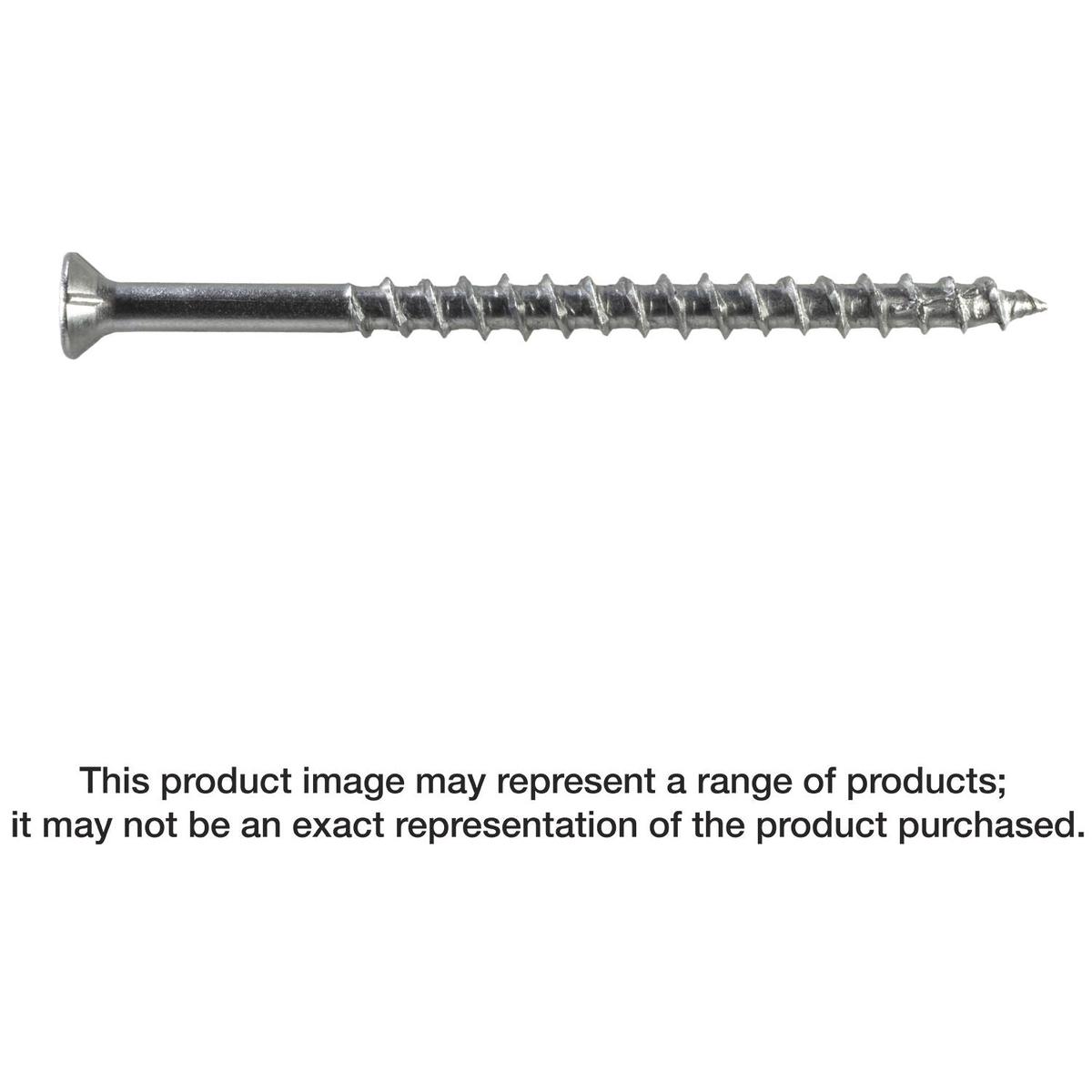 Simpson Strong-Tie S10300WPB Deck-Drive DWP WOOD SS Screw, #10 x 3-in. T-25, Flat Head, Type 305, 1750-Pack