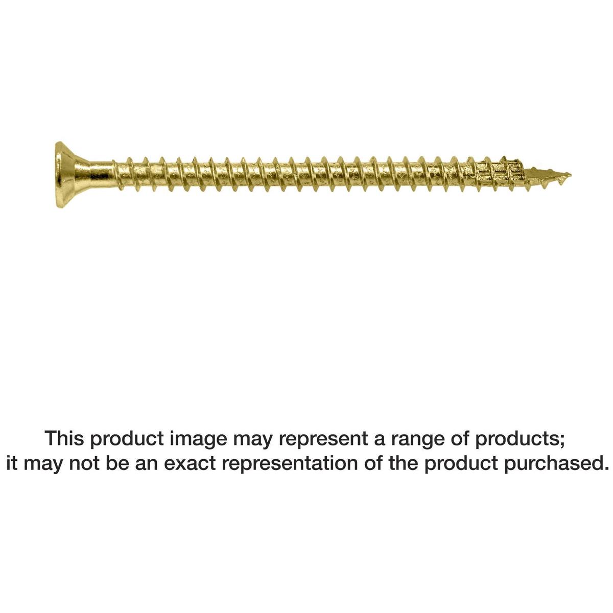 Simpson Strong-Tie SDCF22434 Strong-Drive SDCF TIMBER-CF Screw, 0.315-in. x 4-3/4-in. T40, Yellow Zinc, 250-Pack
