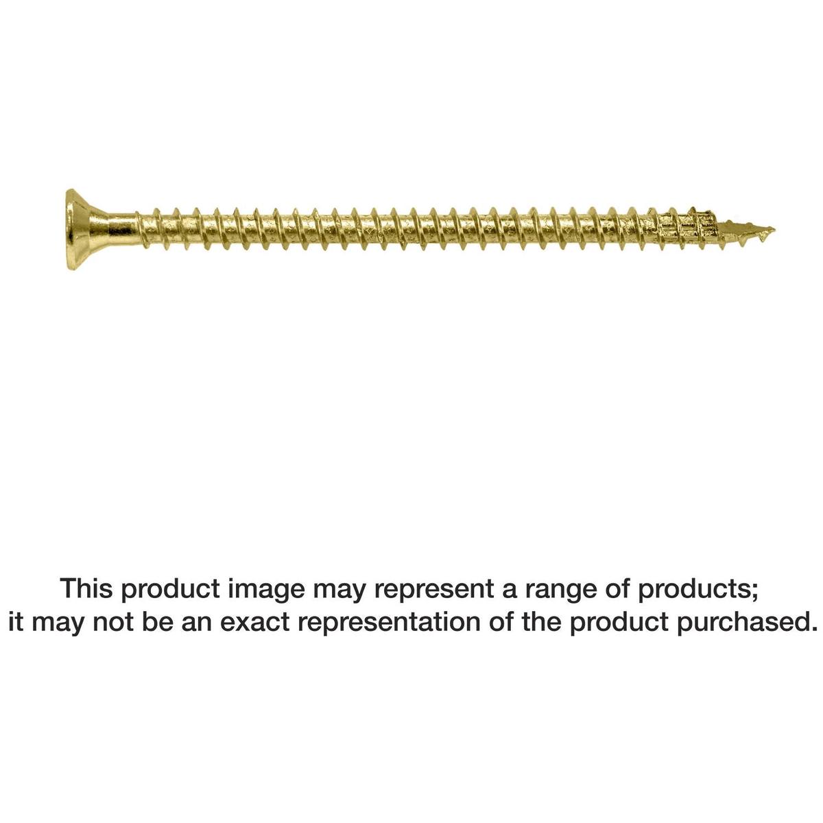 Simpson Strong-Tie SDCF22614-R50 Strong-Drive SDCF TIMBER-CF Screw, 0.315-in. x 6-1/4-in. T40, Yellow Zinc, 50-Pack
