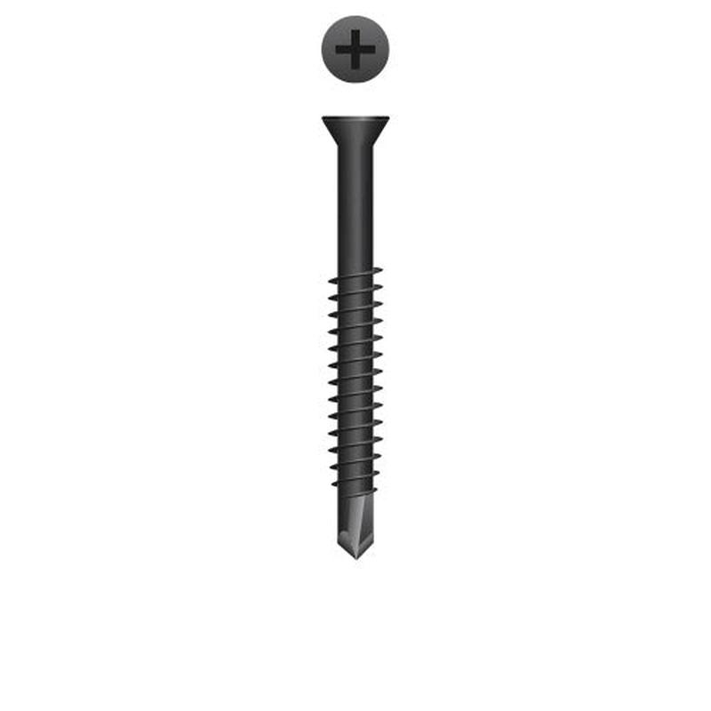 Strong-Point T2P Phillips Trim Head, Phosphate Coated, 6-20 x 2-1/4, #2 Point, Box of 3,000 Self-Drilling Screws