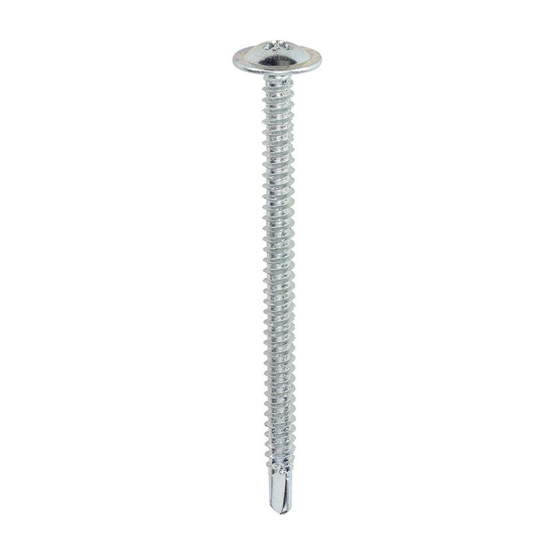 TIMCO Baypole Screws – Wafer Flange – PH – Self-Drilling Point – Zinc – 4.8 x 70 – 200 Pieces Box