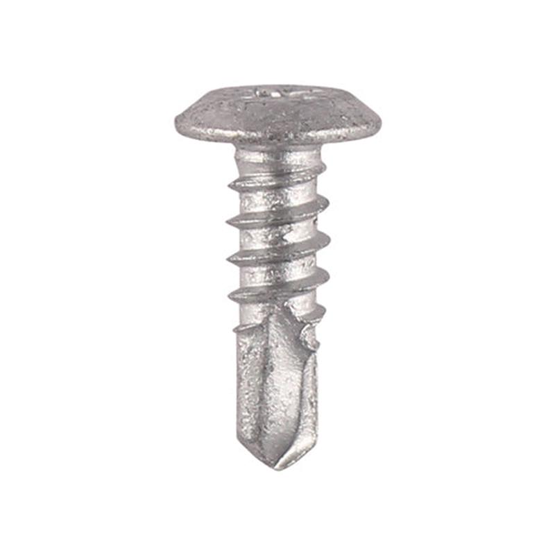 TIMCO Metal Construction Sheet & Framing Screws – PH – Low Profile Pan – Exterior – Silver Organic – 4.8 x 16 – 500 Pieces Box