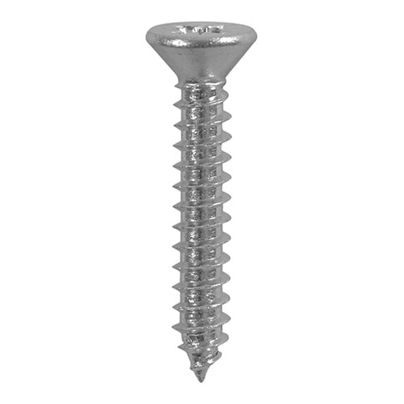 TIMCO Metal Tapping Screws – PZ – Countersunk – Self-Tapping – A2 Stainless Steel – 4.8 x 19 – 200 Pieces Box