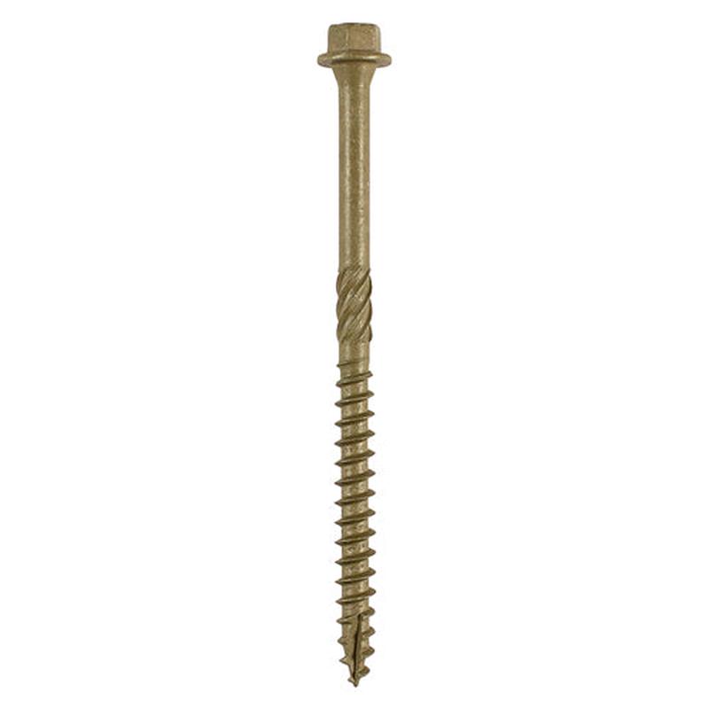 TIMCO Timber Frame Construction & Landscaping Screws – Hex – Exterior – Green Organic – 6.7 x 87 – 50 Pieces Box