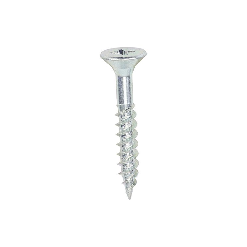 TIMCO Twin-Threaded Woodscrews - PZ - Double Countersunk - Zinc - 10 x 1 1/4 - 200 Pieces Box