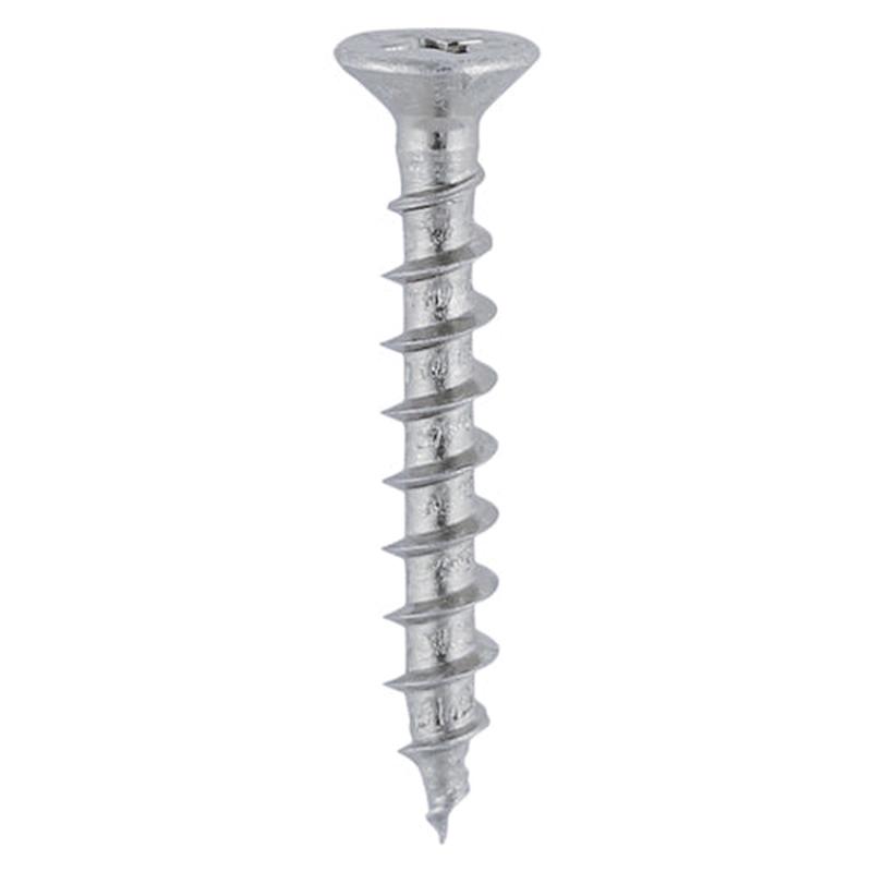 TIMCO Window Fabrication Screws – Countersunk with Ribs – PH – Single Thread – Gimlet Tip – Stainless Steel – 4.3 x 16 – 1000 Pieces Box