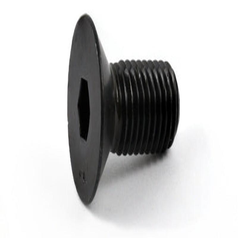 [100 PKG] Cap Screws Flat Socket Nylon Patch Alloy Thermal Black Oxide 4-40 X 1/2