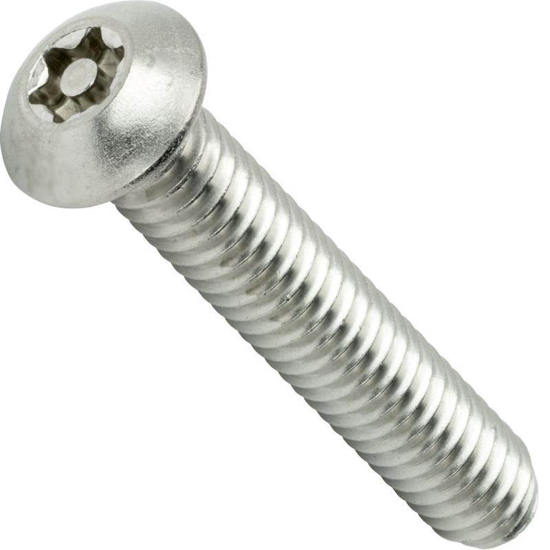 [100 PKG] Machine Screws Button Head Pin In Torx 18/8 Stainless Steel M4-0.7 X 16