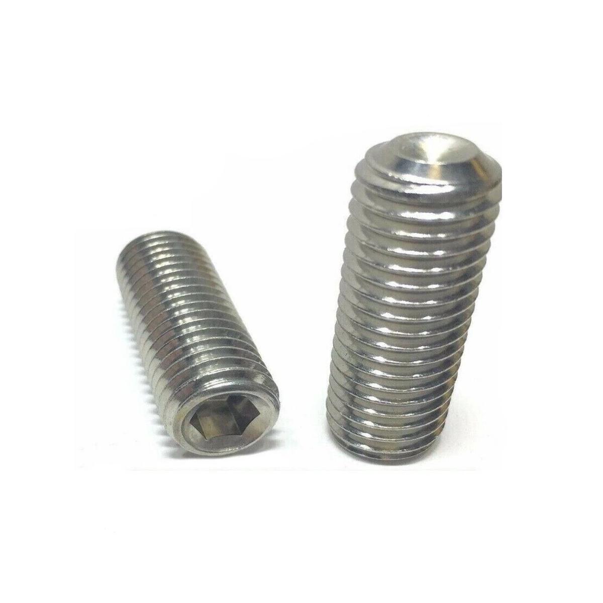 #8-32 x 5/8″ Stainless Steel Socket Set Screw Cup Point
