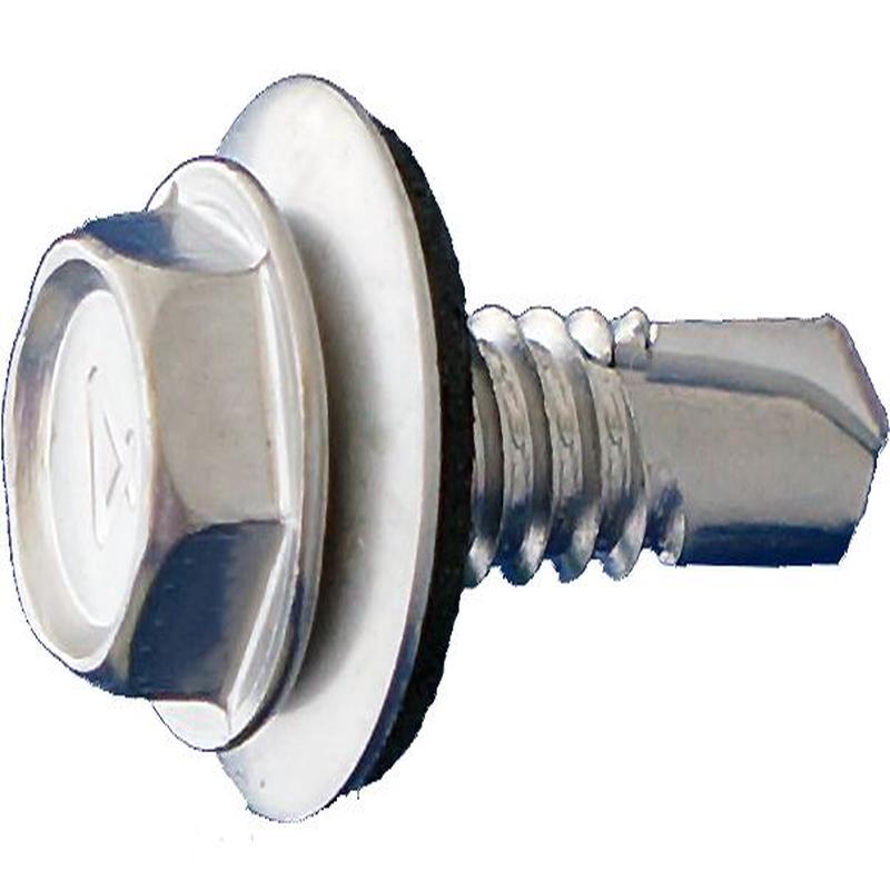 DAGGERZ NEOSDSS121104 12 x 1-1/4 Hex Washer Head Self Drill Screws with Bonded Washer410 Stainless Steel 2500 PCS