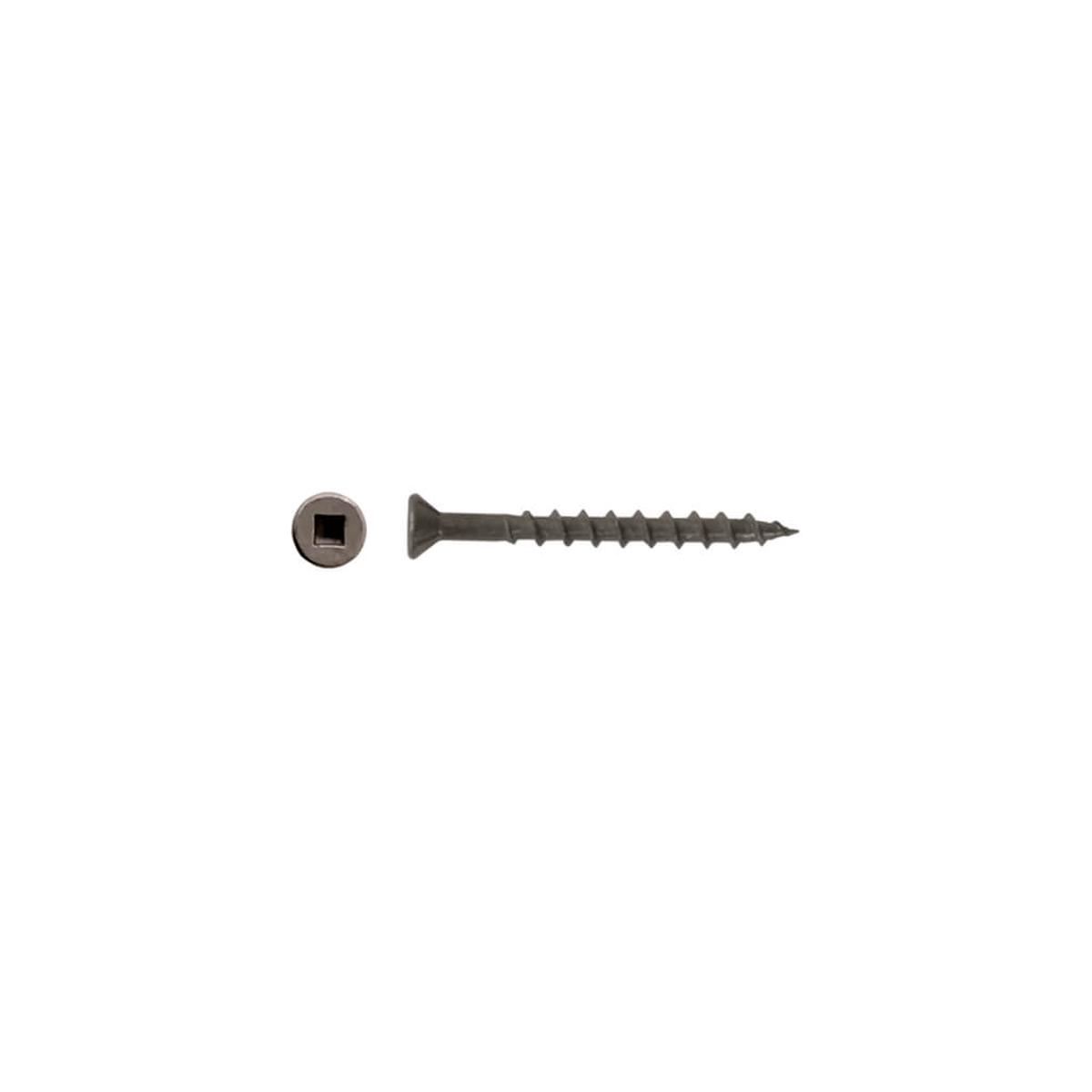 DuraDrive  8 x 1-3/4 in. Construction Screws, Bare, Flat Head Square