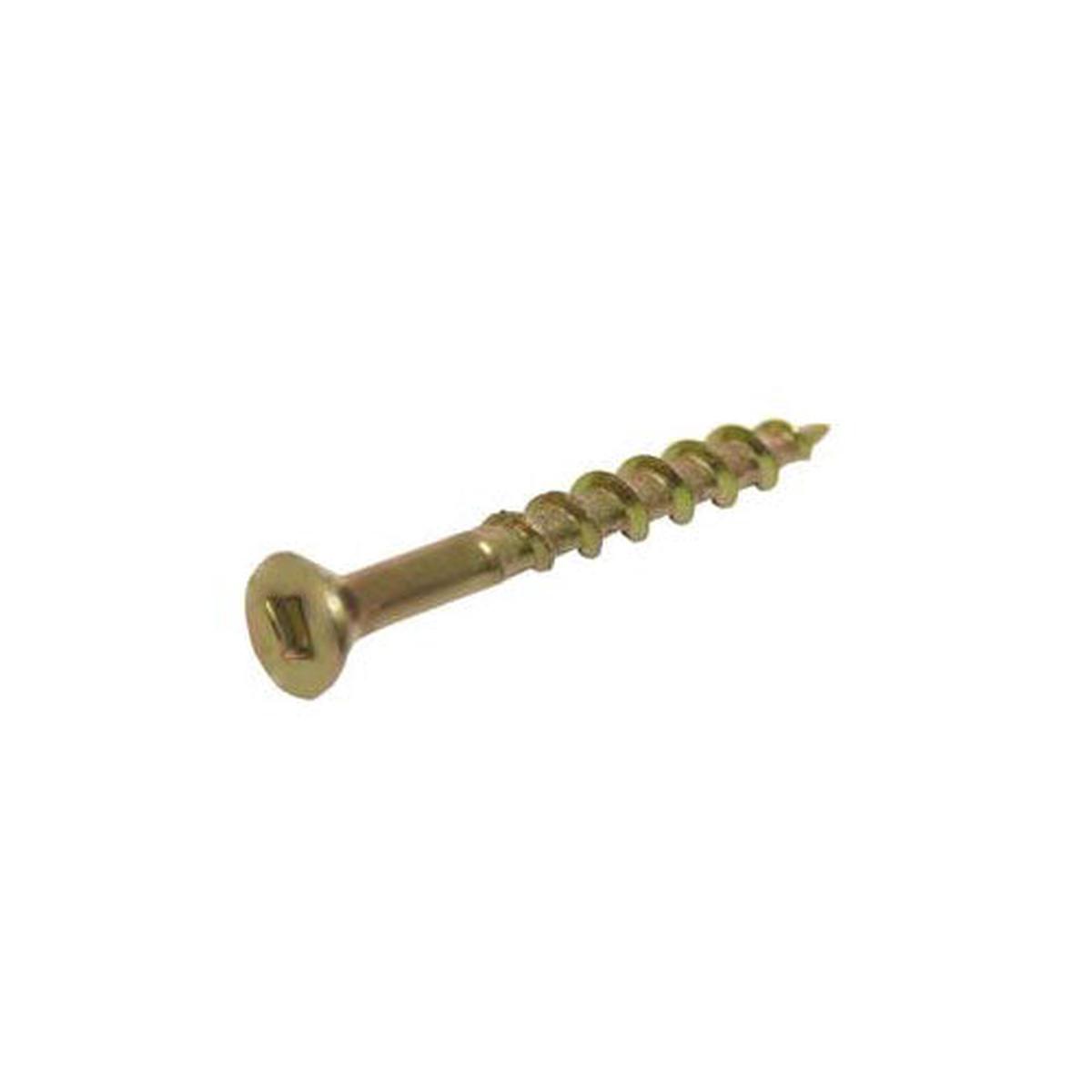 DuraDrive  8 x 2-1/2 in. Construction Screws, Yellow Zinc, Flat Head Square