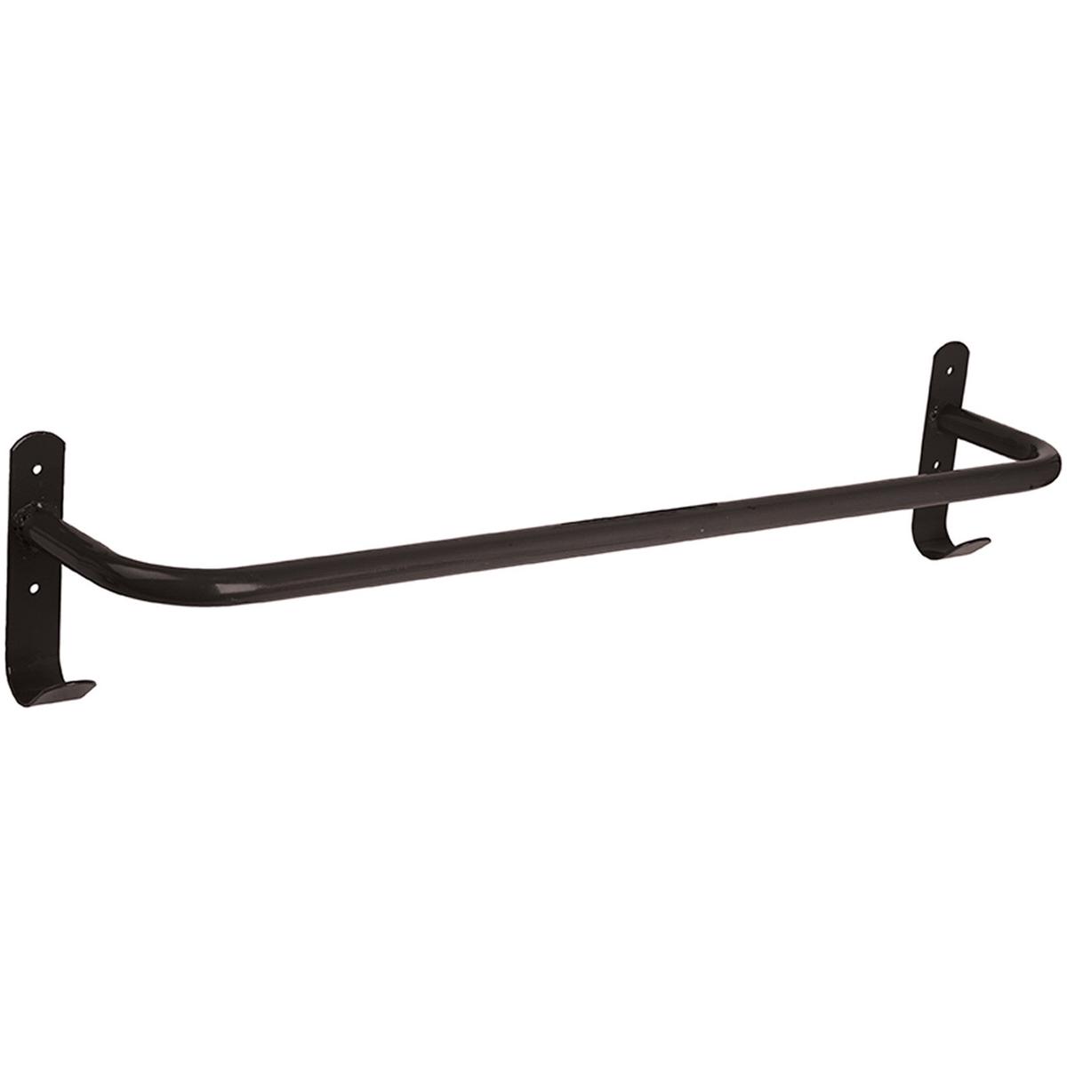 Equestrian Rug Rail | Wall-Mounted Horse Rug & Blanket Storage – Black