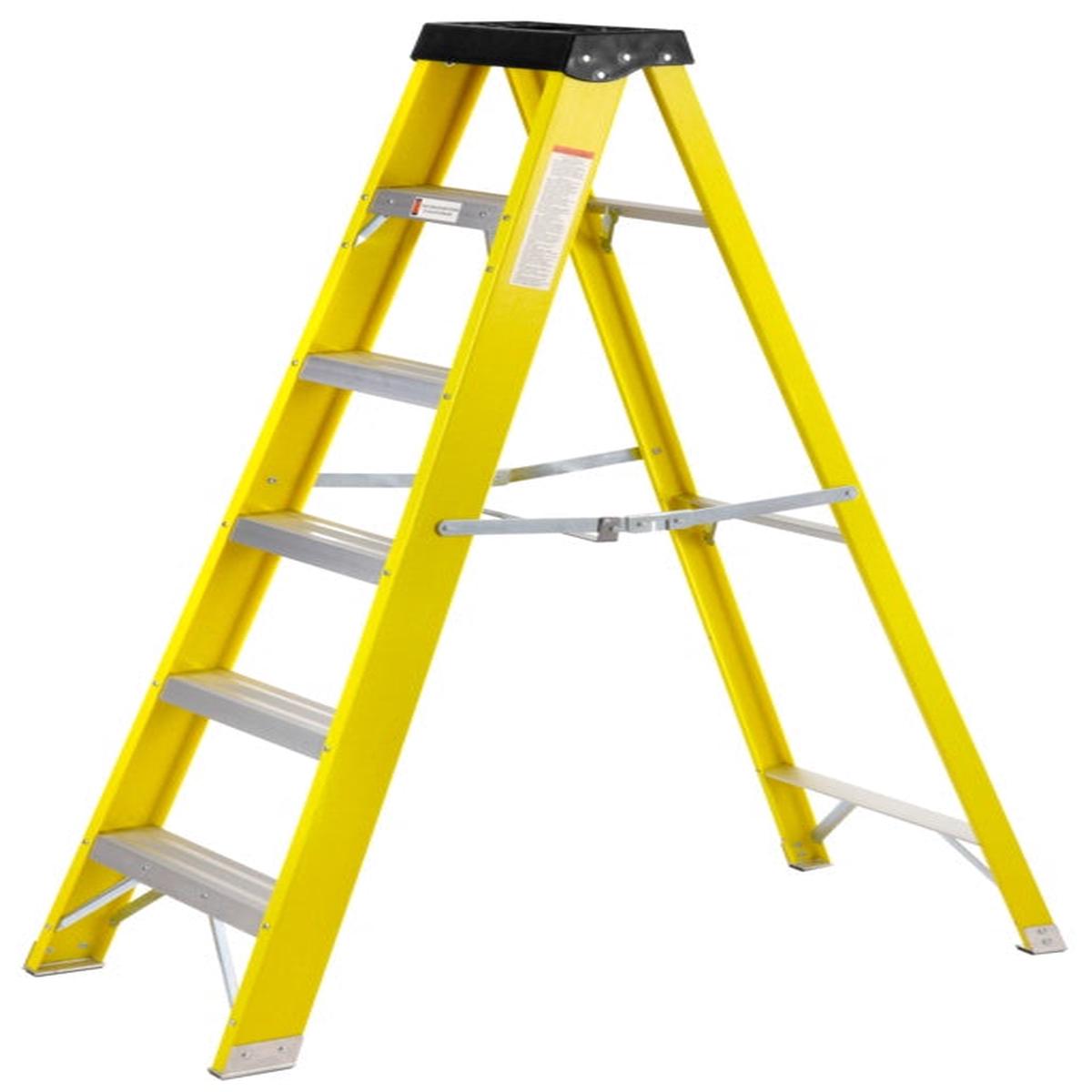 Fibreglass Stepladder  6 Tread, Non-Conductive