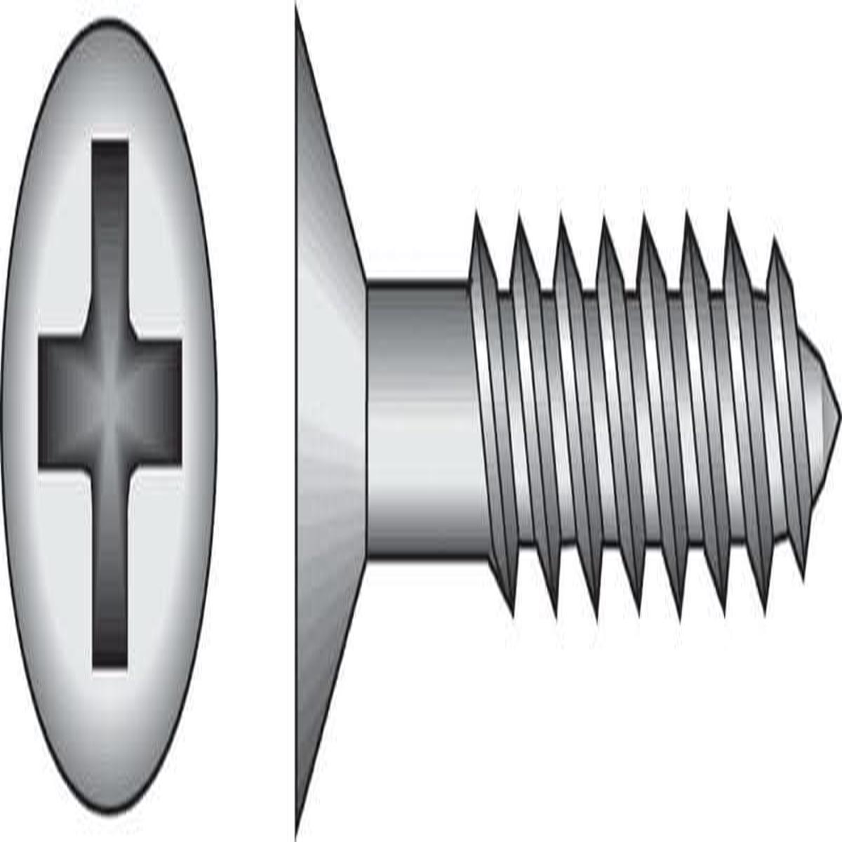HILLMAN No. 8 X 3 in. L Phillips Black Phosphate Twin Thread Cabinet Screws 100 pk