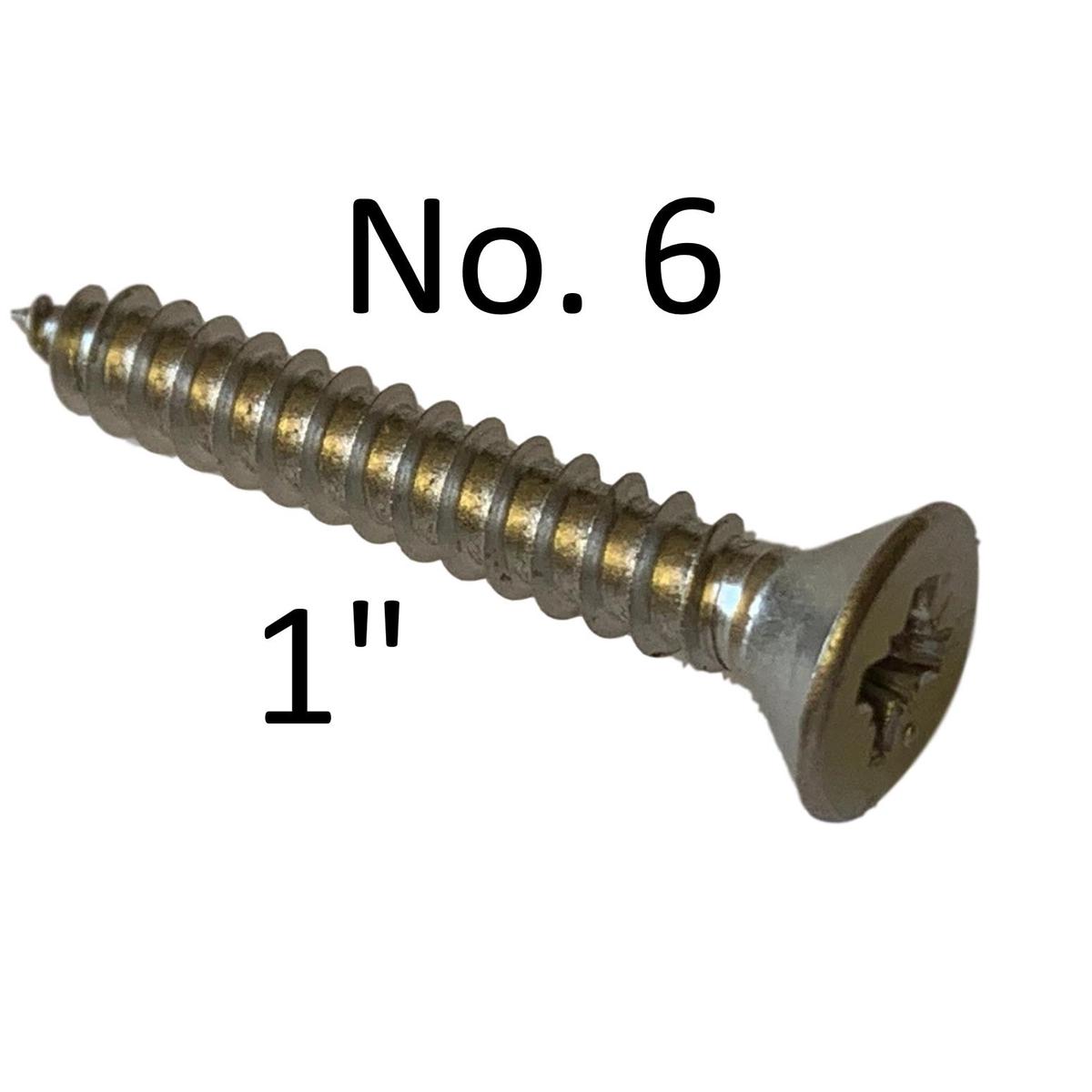 Holt Marine No.6 S/Steel Csk Head Pozi Self Tapper Screws – Various Packs – 1″ (25mm)