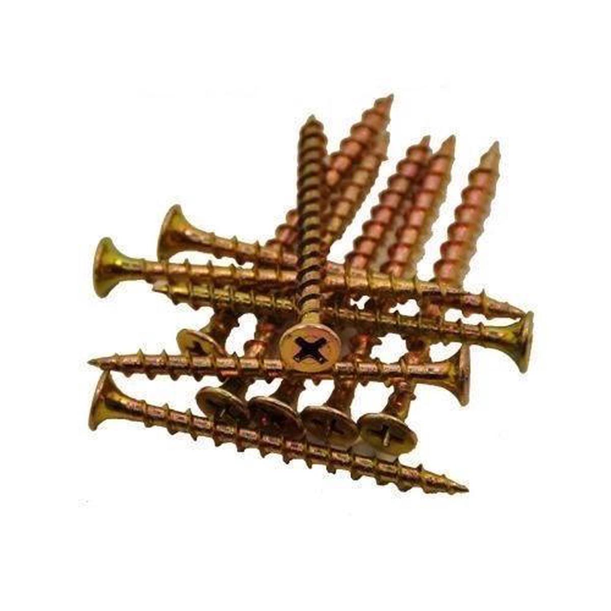 INTERCORP 611CY #6 X 1-1/8″ Drywall / Deck Screws Yellow Zinc