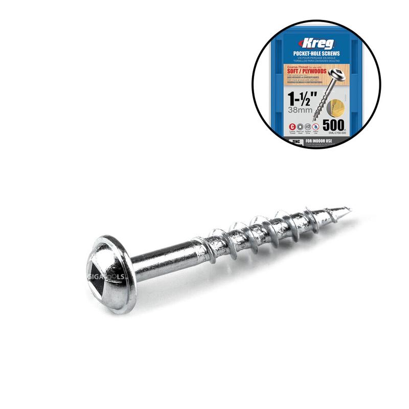 Kreg 500pcs. Course Thread Pocket Hole Screw Set ( 38mm )