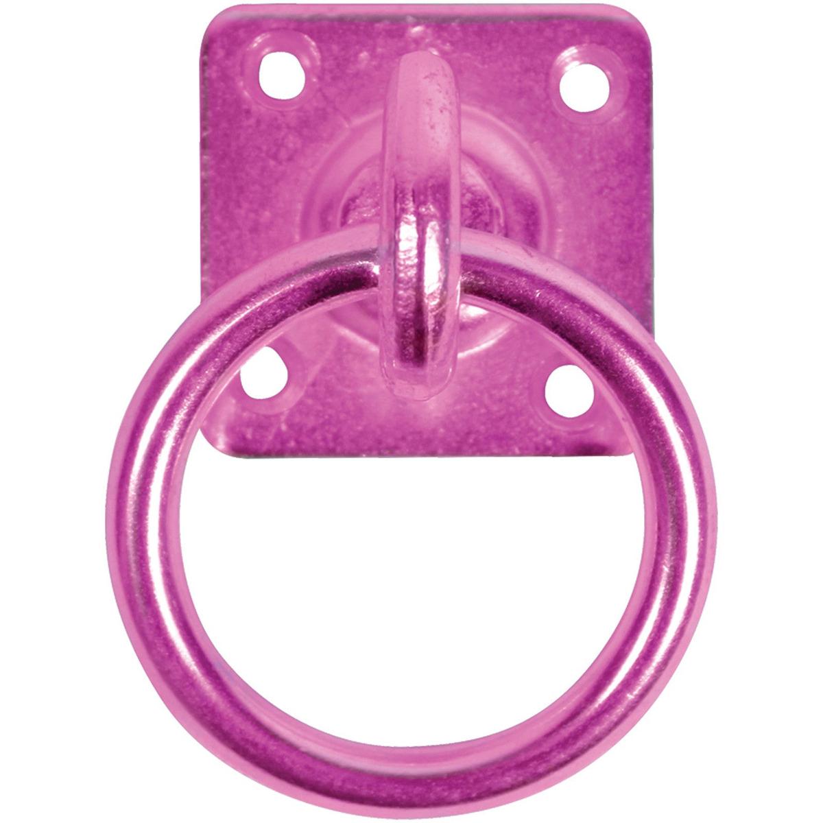 Pack of 2 Swivel Tie Rings | Secure, Durable & Comfortable Horse Tethering Solution – Pink