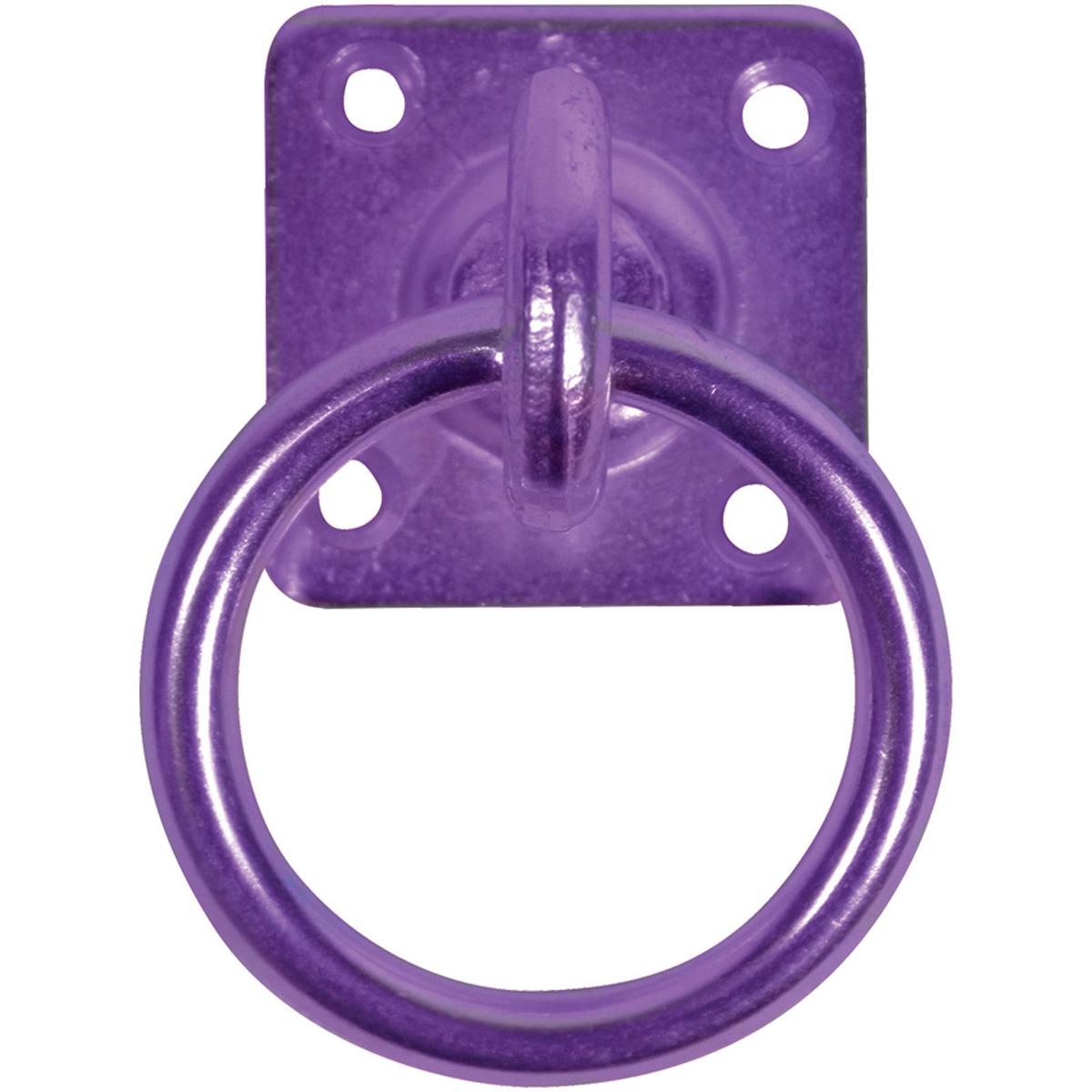 Pack of 2 Swivel Tie Rings | Secure, Durable & Comfortable Horse Tethering Solution – Purple