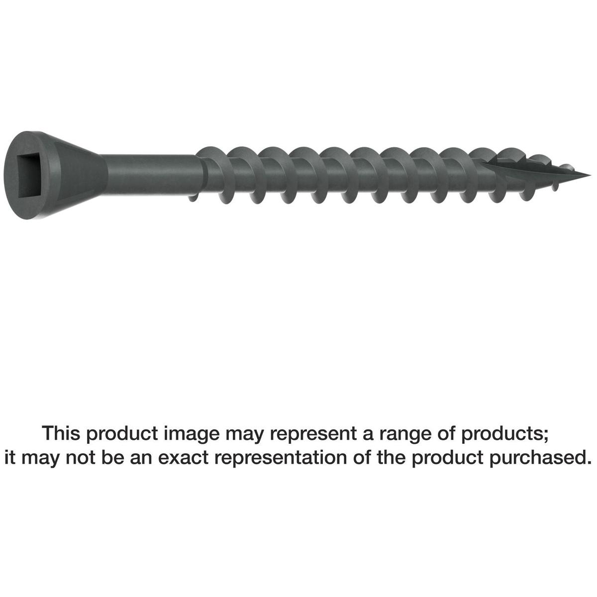 Simpson Strong-Tie DTHQ2S Trim-Head Screw, Type-17 Point, #8 x 2-in. #2U Square Drive, Quik Guard, 2000-Pack