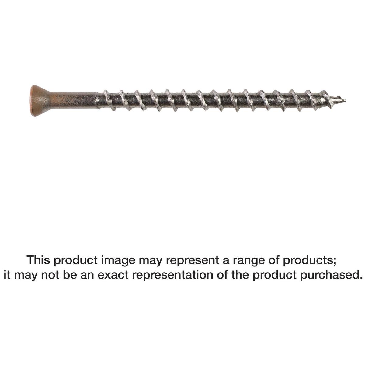 Simpson Strong-Tie S07200WP5 Deck-Drive DWP WOOD SS Screw, #7 x 2-in. T-15, Trim Head, Type 305, 5-lb.