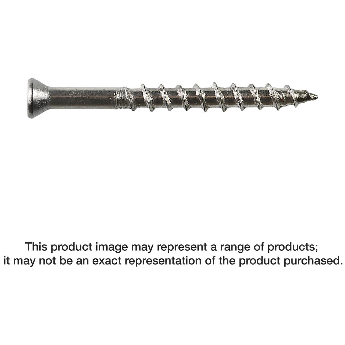 Simpson Strong-Tie S08125WPB Deck-Drive DWP WOOD SS Screw, #8 x 1-1/4-in. T-20, Flat Head, Type 305, 5000-Pack