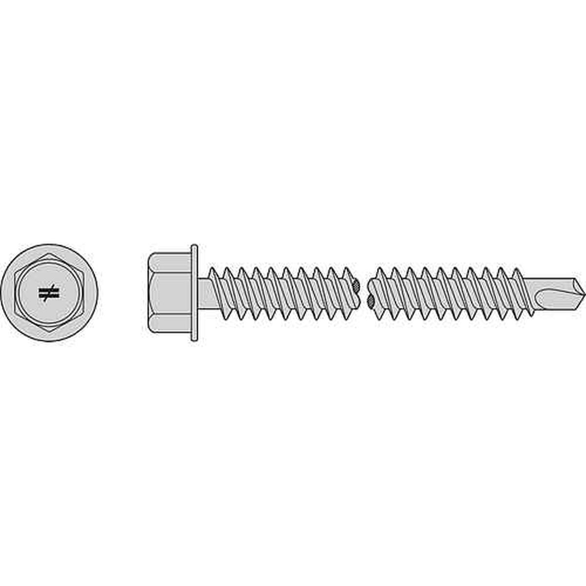 Simpson Strong-Tie S12200HDUM #12 2IN 305SS HEX WASH SELF DRILL 1M