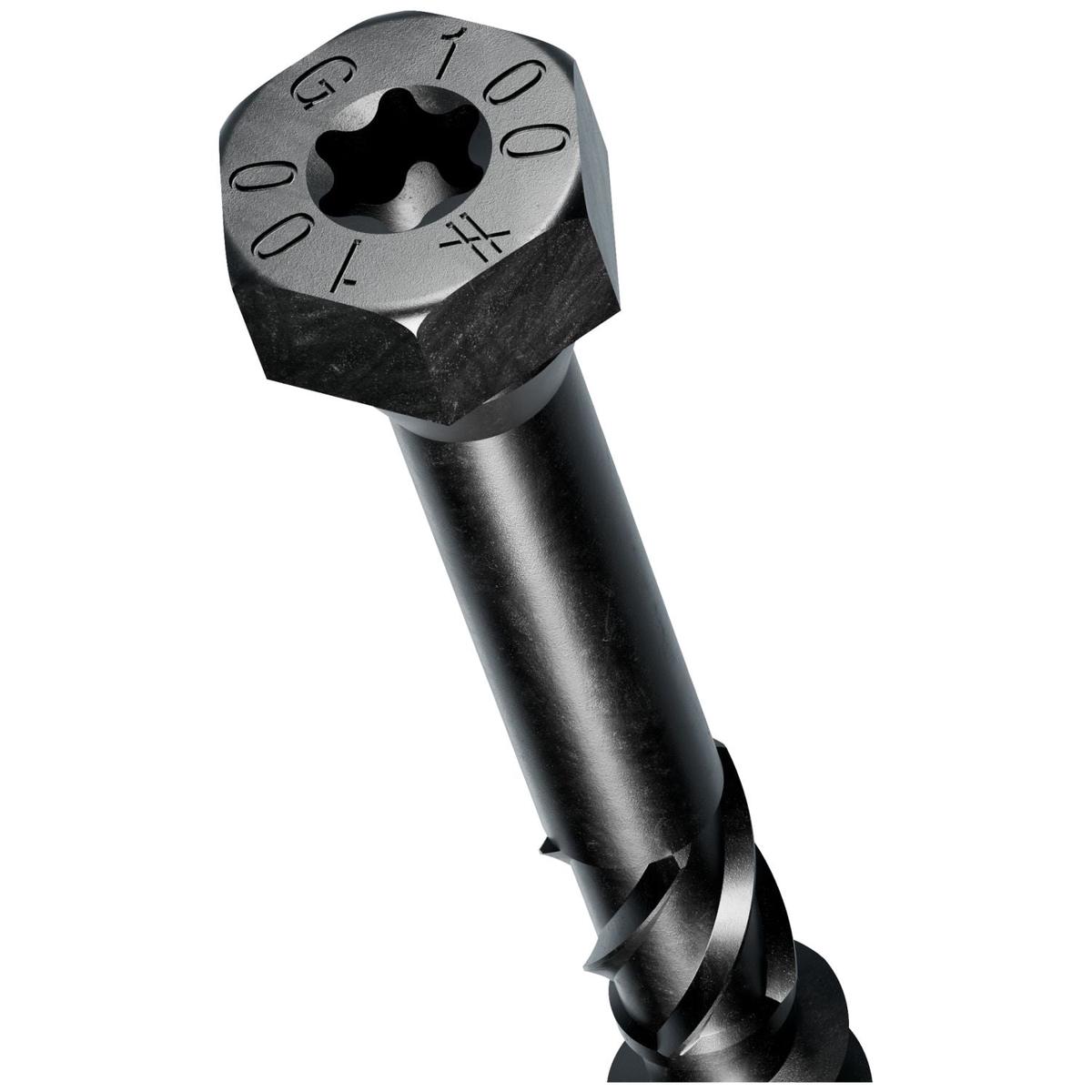 Simpson Strong-Tie SDHR10X100 Strong-Drive SDHR COMBO-HEAD Screw, 10 mm x 100 mm, Black E-Coat, 100-Pack