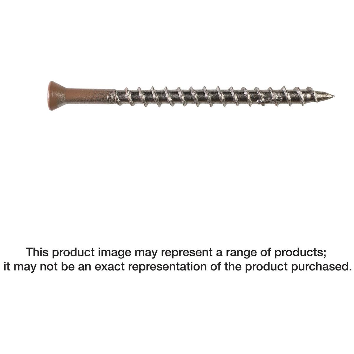 Simpson Strong-Tie T07162WP-RP20 Deck-Drive DWP WOOD SS Screw, #7 x 1-5/8-in. T-15, Trim Head, Type 316, 20-Pack