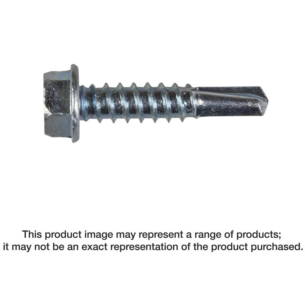 Simpson Strong-Tie X1S1214 Strong-Drive Self-Drilling X Metal Screw (Collated), #12 x 1-in. 5/16 Hex, Clear Zinc, 1500-Pack
