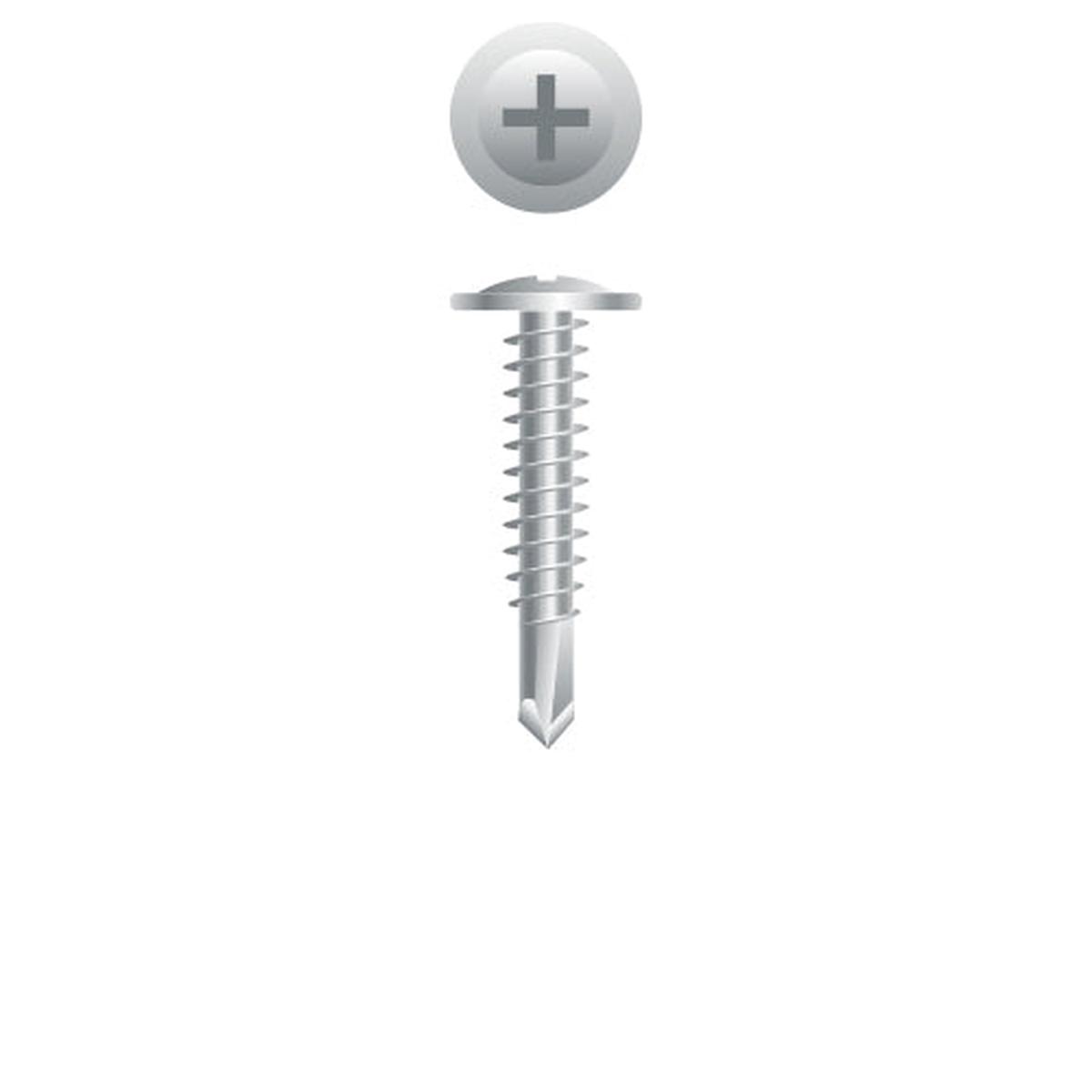 Strong-Point 4M92 410 Stainless Steel Phillips Modified Truss Head, Passivated & Waxed, 8-18 x 2-1/2, #2 Point, Box of 1,500 Stainless Steel Screws